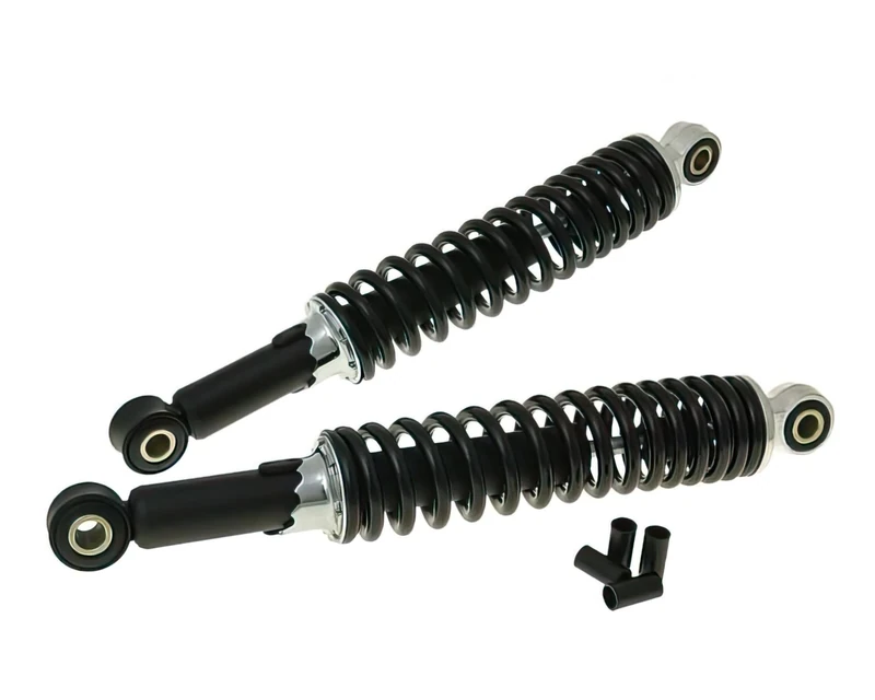 MS 90476 Shock Absorber Set Black Universal 300 mm for Moped, Mokick, Moped