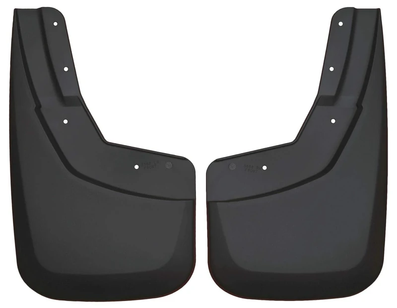Husky Liners - 56881 Fits 2014-18 Chevrolet Silverado 1500, 2019 Chevrolet Silverado 1500 LD, 2015-19 Silverado 2500/3500 Custom Front Mud Guards,Black