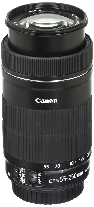 canon 8546B002 EF-S 55-250 mm F4-5.6 IS STM Lens for SLR Cameras
