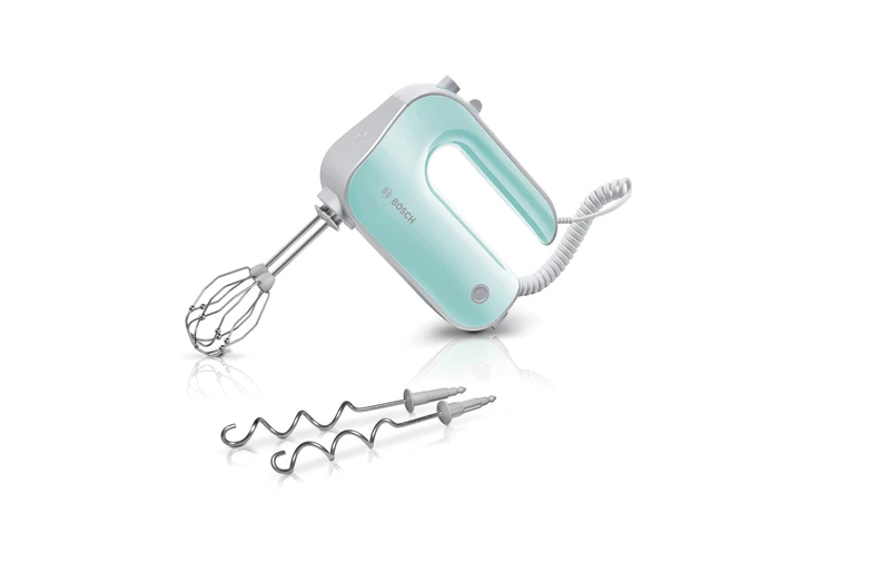 Bosch MFQ4030L Hand Mixers – FinecCr Eeamer Stainless Steel Whisk, Mixfuß Disposal Unitconnection for mixing foot and shredder, Mineral Grey/Silver 7,5 cm l x 20 cm w x 14,2 cm h Mint Turquoise/Silber