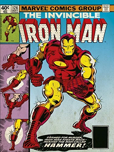 Iron Man "Hammer" Canvas Print, Cotton, Multi-Colour, 3.20 x 60.00 x 80.00 cm