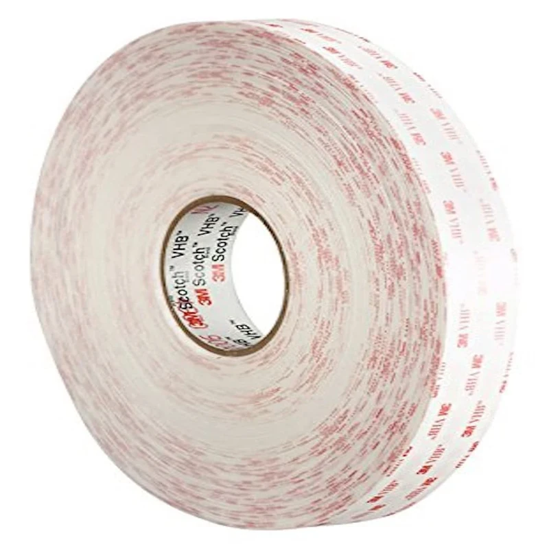 3M 4945 VHB Adhesive Tape, 19 mm x 33 m, 1.1 mm, White, Film Liner, Pack of 4