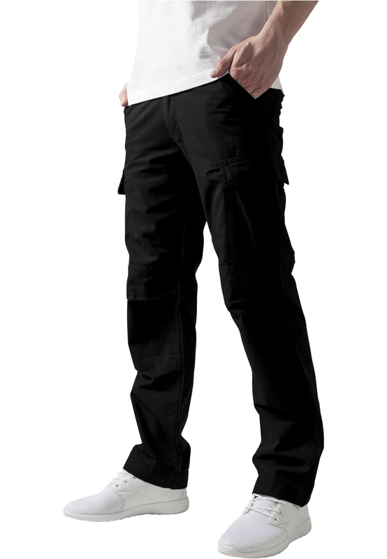 Urban Classics Men's Camouflage Cargo Pants Trouser, Black (Black 7), 38W - Image 1