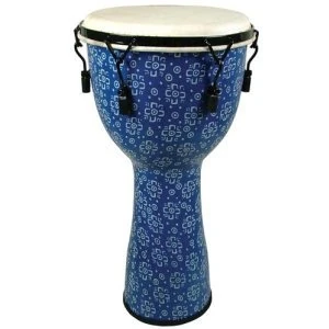 World Rhythm 12 inch Fibreglass Mechanically Tuned Djembe Drum