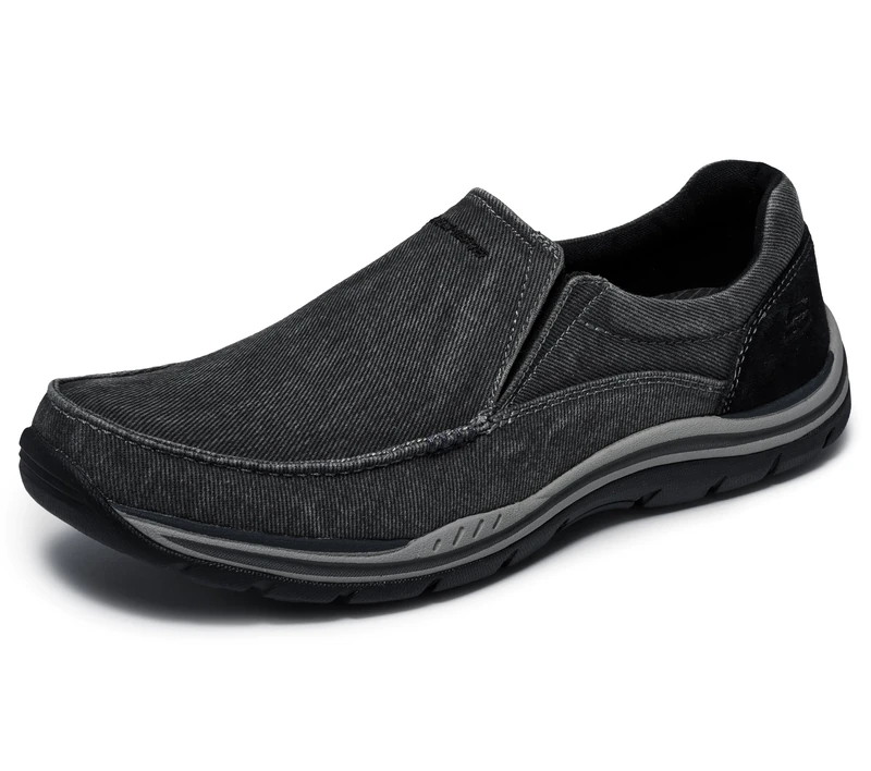 Skechers Men's Expected Avillo Moccasin, Black, 7 UK