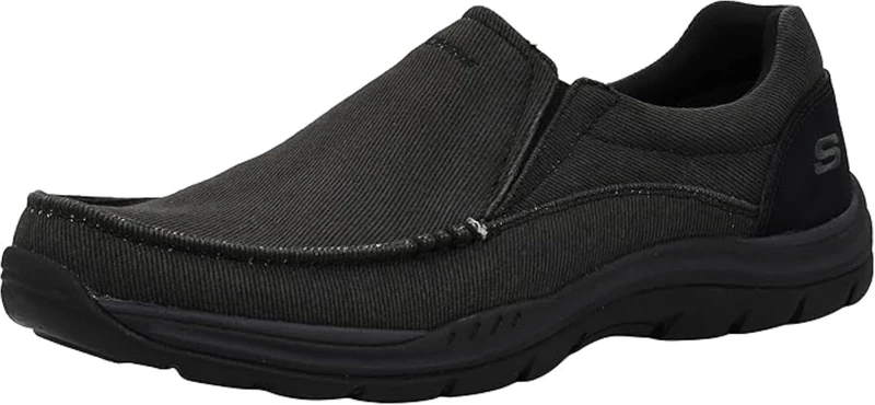 Skechers Men's Expected-Avillo Moccasin, Black, 9.5 UK