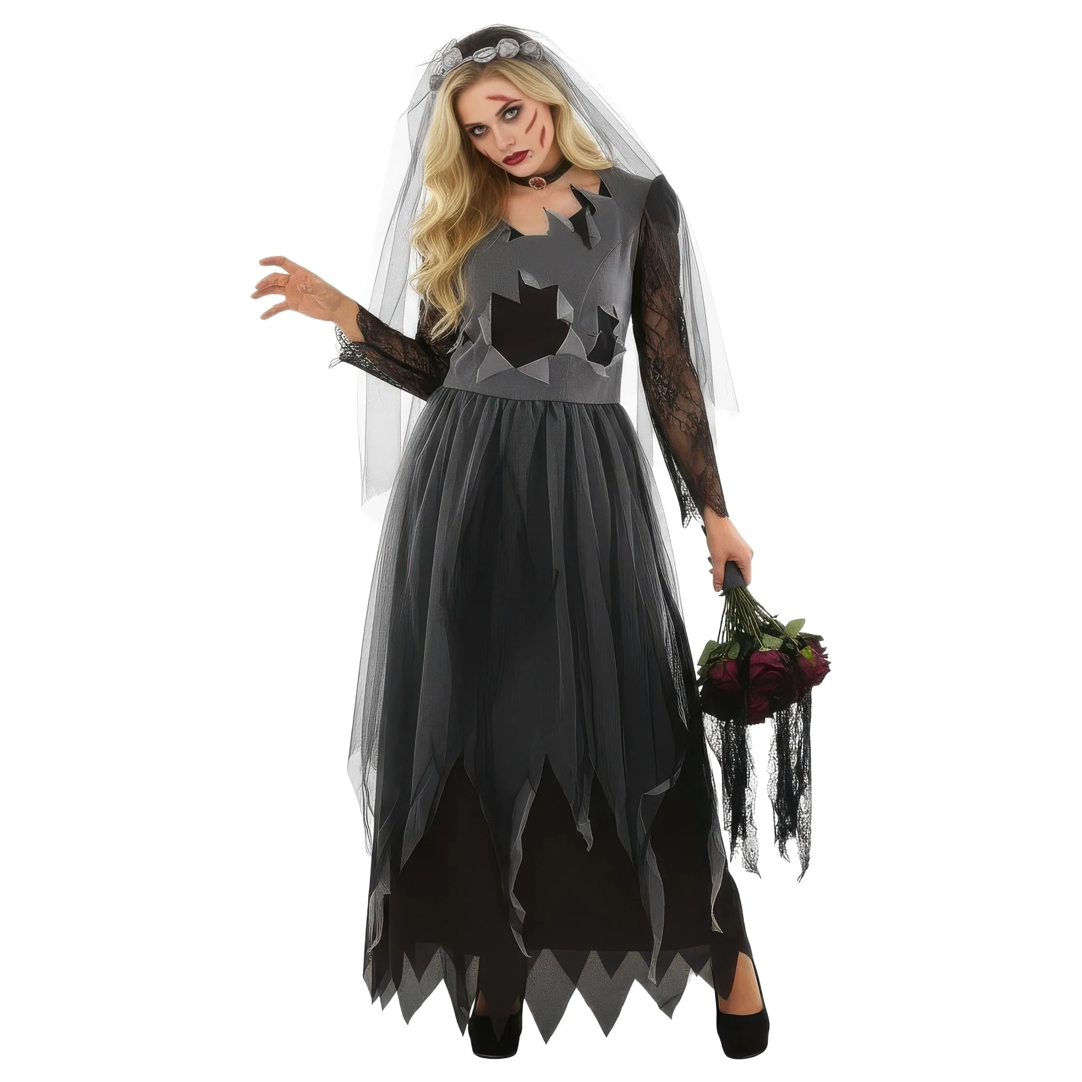Fun Shack Adults Halloween Costumes - Women Corpse Bride, Dead Bride, Zombie Brides Costume, Halloween Costumes Adult Women, XXX-Large