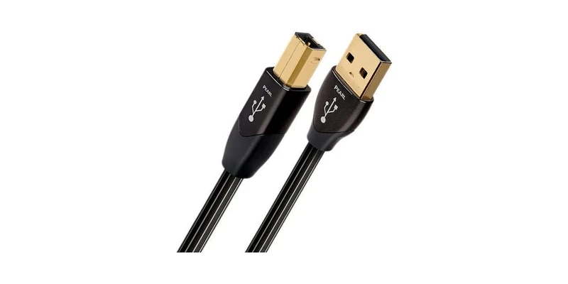 audioquest USB 2.0 Type A Type B USB 2.0 Male to Male Cable Black 5 Meters