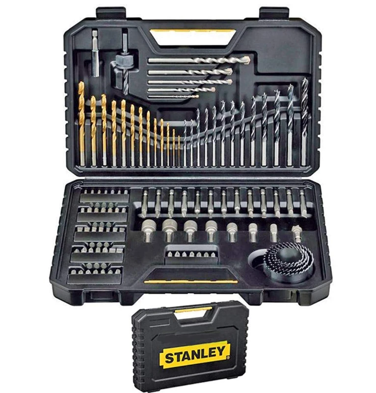 STANLEY 100-Piece Hex Drill Bit and Accessory Set