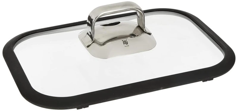 WMF Vitalis Compact Silicone Edge Seal Glass Lid, Silver