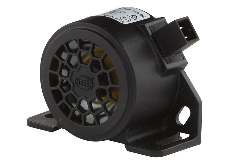 HELLA Back-up Alarm BM20 - 107dB(A) - Loud Tone - Housing Colour: Black - Bolted - Plug: AMP - Quantity: 1 - 3SL 009 148-021