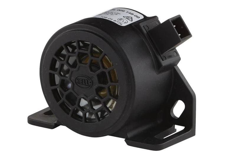 HELLA Back-up Alarm BM20 - 90dB(A) - Loud Tone - Housing Colour: Black - Bolted - Plug: AMP - Quantity: 1 - 3SL 009 148-001
