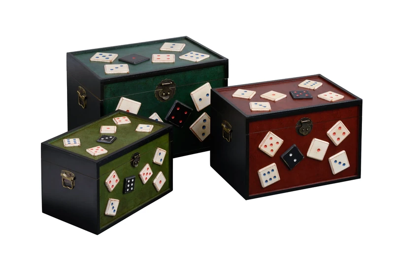 Premier Housewares Dice Storage Trunks, Set of 3