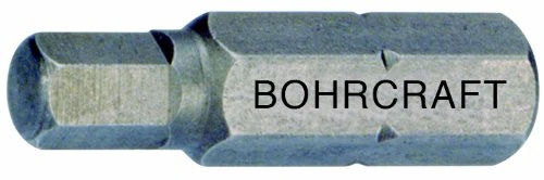 Bohrcraft Screwdriver Bits 1/4 for Hexagon Socket Screws SW 1/8 Inch x 25 mm/Box, Pack of 1, 61601501825 - Image 1