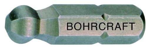 Bohrcraft Ball Head Bits, 1/4 for Hexagon Socket Screws, 2.5 x 25 mm Lose/Box, Pack of 1, 61801502525