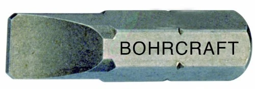 Bohrcraft Screwdriver Bits 1/4-Inch Slotted Head Cone Point Set/Grub Screws 3.5 x 0.5 x 25 mm Loose/Box, Pack of 1, 61001503525