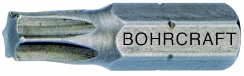 Bohrcraft Screwdriver Bits for Torx Screws 1/4 Inch TX 55 x 50 mm Hole/Box, Pack of 1, 61401505550