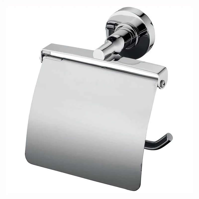 Ideal Standard IOM Toilet Roll Holder With Cover, Chrome, A9127AA