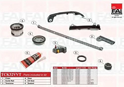 TCK170NG FAI TIMING CHAIN KIT OE QUALITY