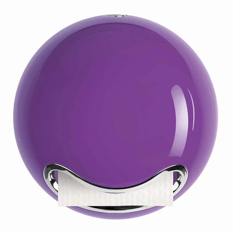 Spirella Bowl Shiny Polystyrol Toilet Paper Holder, Purple