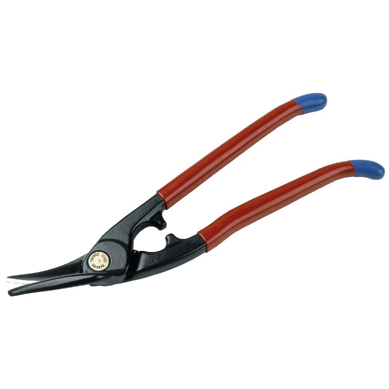 Bahco 586D Offset Left Metal Shears, Red/Black, 280 mm