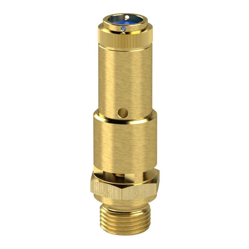 RIEGLER 104417-227.44-1.5 Safety Valve DN 10 Brass G 3/8 Response Pressure 1.5 Bar Pack of 1