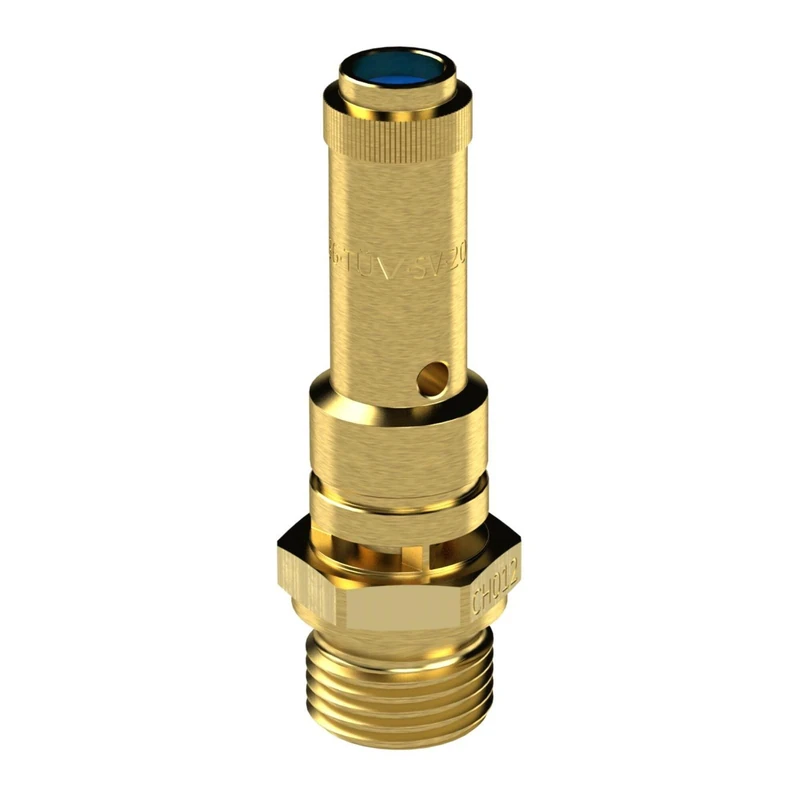 RIEGLER 104190-226.02-12.4 Safety Valve DN 8 Brass G 3/8 Response Pressure 12.4 Bar Pack of 1