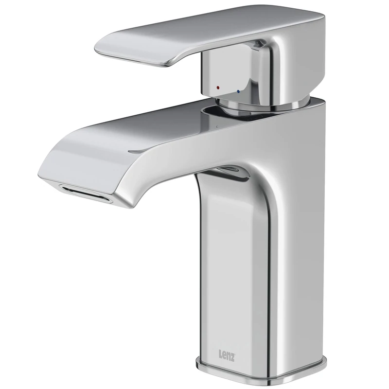Lenz Milana 44220002 Bathroom Tap in Chrome Look - with Energy and Water-Saving Function Workmanship, Robust & Durable