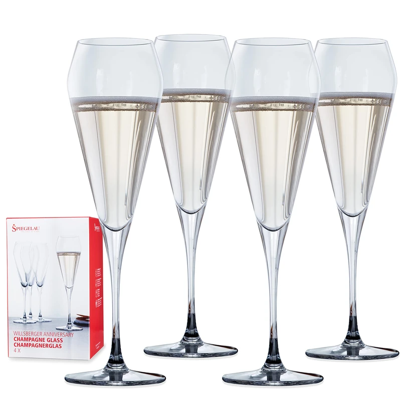 Spiegelau Willsberger Anniversary Champagne Flute, Set of 4