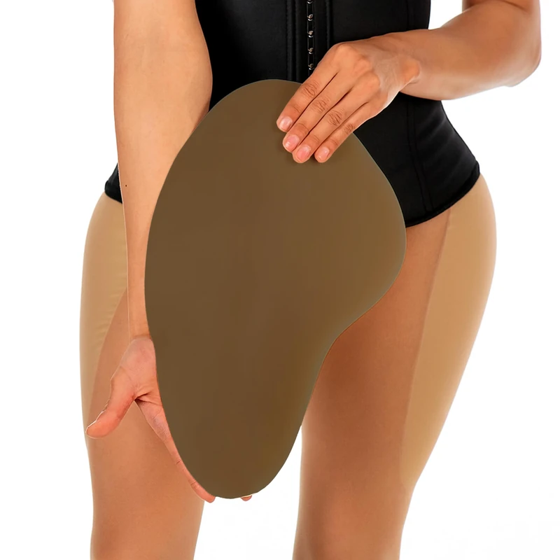 DressTech Drag Queen Hip Pads | Silicone Drag Queen Hip Padding & Shapewear for Crossdressers | Provides Instant Feminine Curves & Enhances Transgender Clothing Fit | Standard Size C | Medium Olive