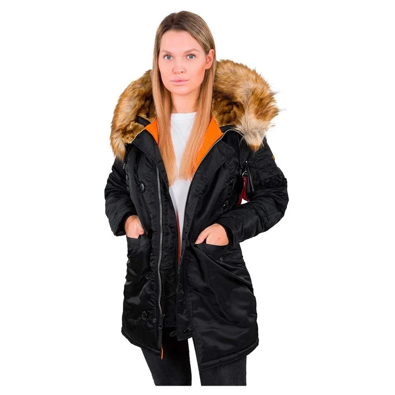 Alpha Industries N3B VF 59 Winter Jacket for Ladies Black
