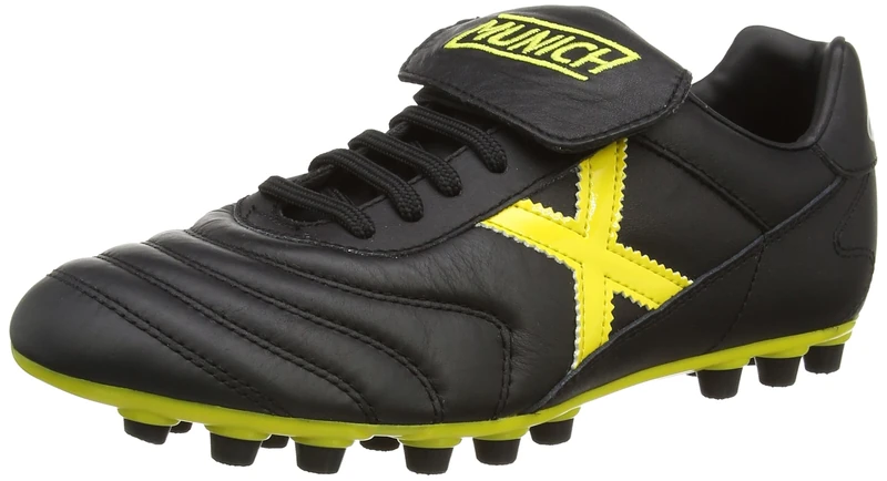 Munich Men's Mundial Boots - Black/Yellow, Size 11.5 - Image 1