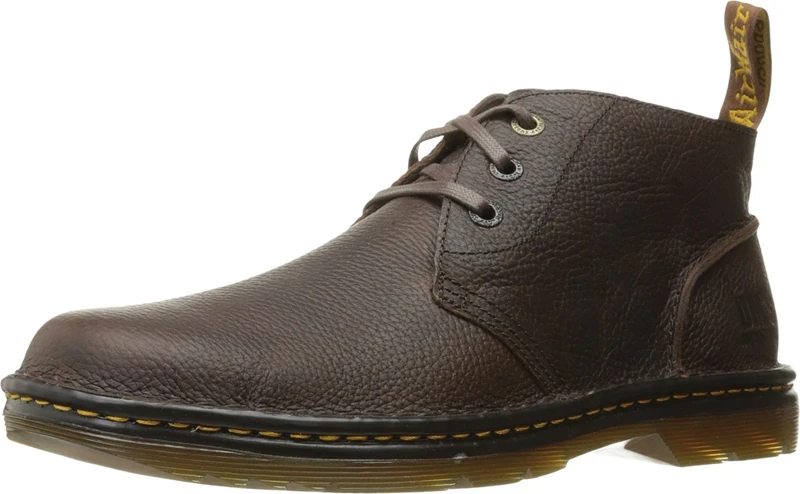 Dr. Martens Men's Sussex Chukka Boot, Dark Brown Bear Track, 10 UK