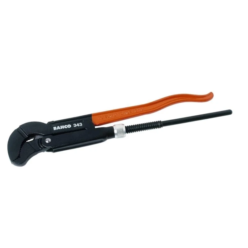 Bahco 343 "Swedish Model" Combination Pipe Wrench, Black/Orange, 420 mm