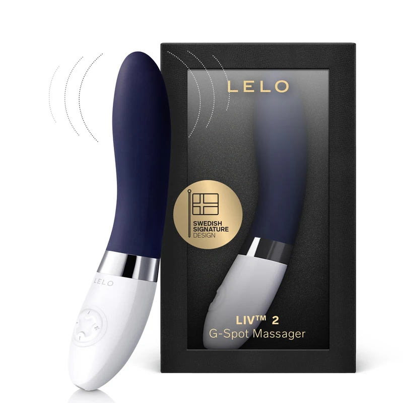 LELO LIV 2 Intimate Electric Gspot Vibrator, Vibrators with Thrilling Vibes and Medium Size to Fit Every Woman, Adult Sex Toys Women, Women Sex Toy Vibrator, G Spot Toy, Vibrators Female, Blue