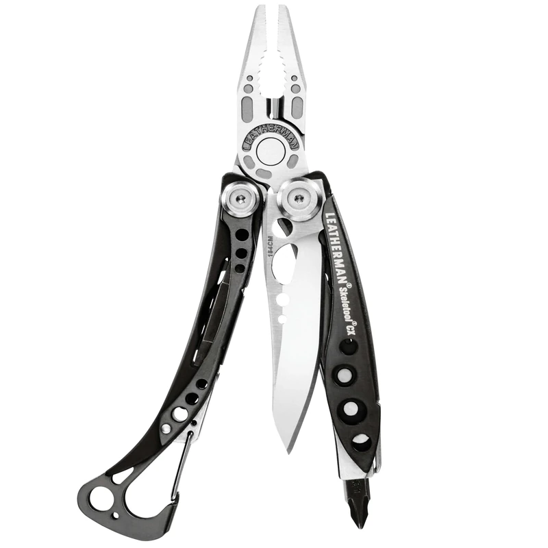 LEATHERMAN Skeletool CX Multi-Tool, Stainless Steel, Made in USA, 7 Essential Tools