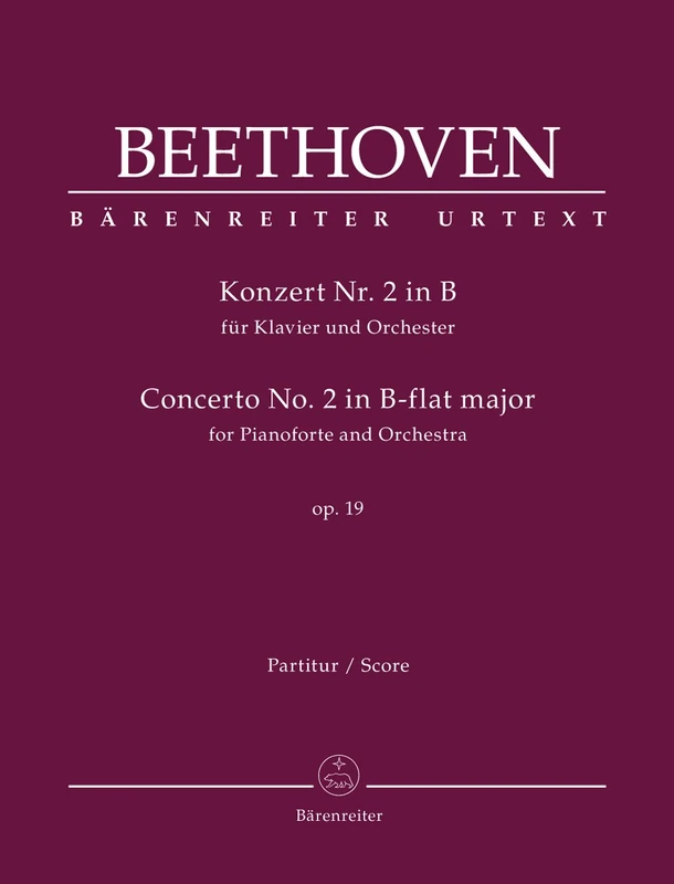 Concerto No.2 in B-flat major Op.19 for Piano (Full Score)
