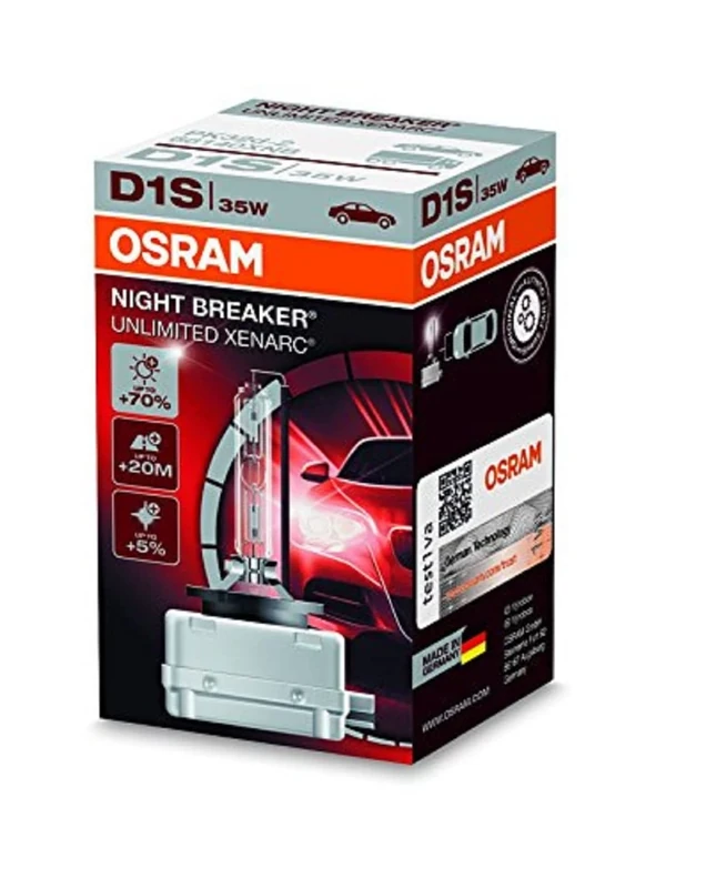 OSRAM XENARC NIGHT BREAKER UNLIMITED D1S HID Xenon discharge bulb, discharge lamp, 66140XNB, folding carton box (1 unit)