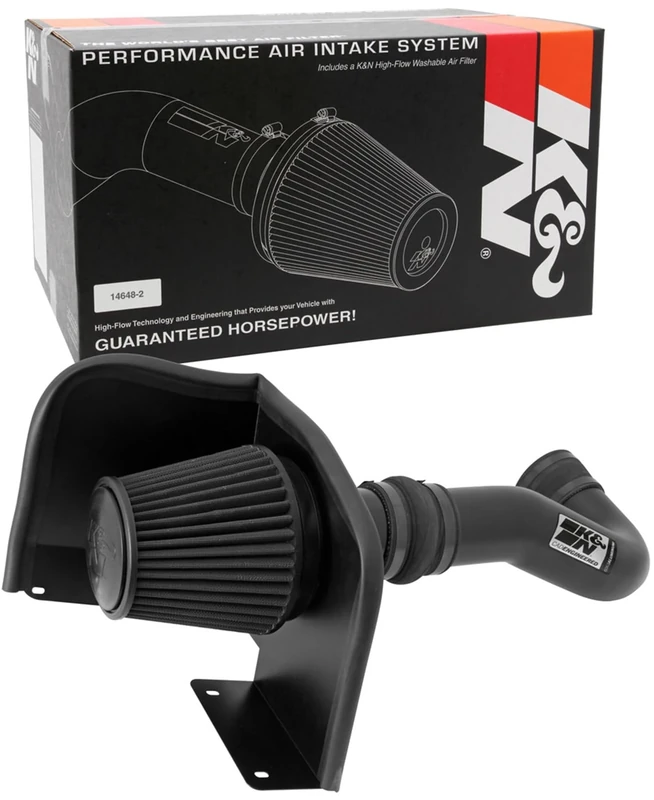 K&N Cold Air Intake Kit: Increase Acceleration & Towing Power, Increase Horsepower up to 10HP: Compatible 6.2L, V8, 2007-2008 Chevy/GMC/Cadillac (Silverado, Suburban, Tahoe, Sierra, Denali), 71-3058