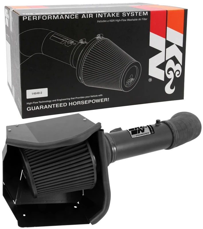 K&N Cold Air Intake System: High-Flow Air-Filter, Increase Performance & Horsepower: Compatible with 2011-2016 FORD F250; F350; F450; F550; 71-2582