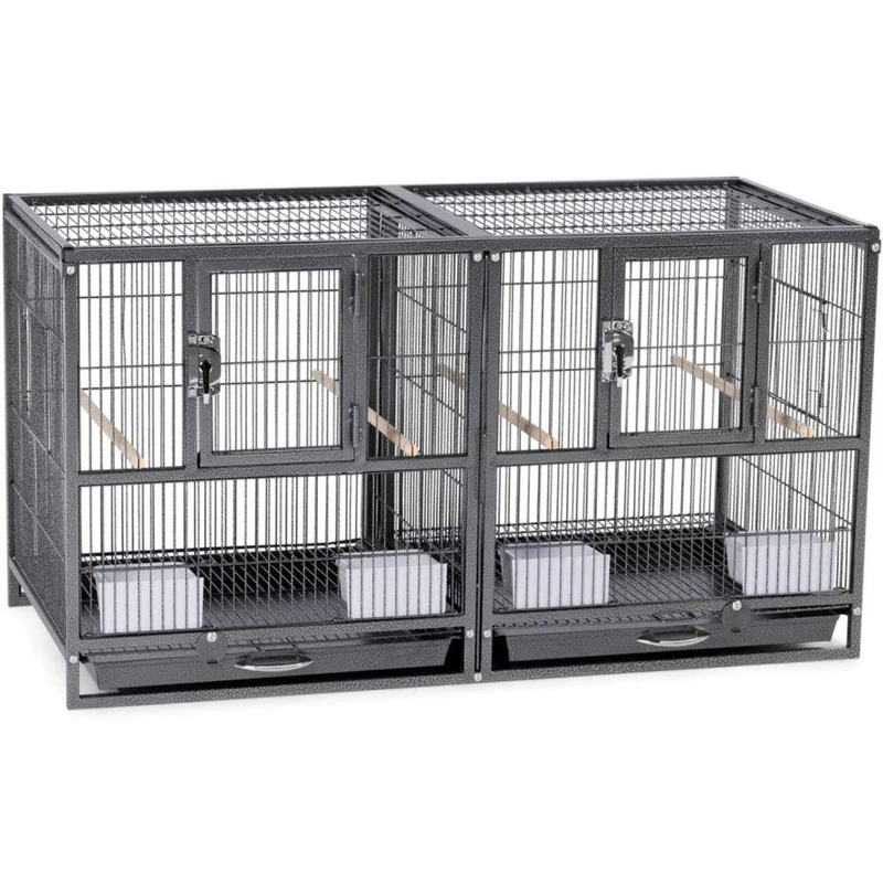 Prevue Pet Products F075 Hampton Deluxe Divided Breeder Cage 37.5 x 18 x 20.5"H