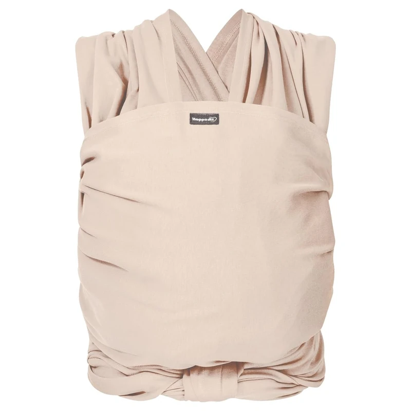 Hoppediz 5.40 m Elastic Newborn and Premature Baby Sling GOTS (Cream)