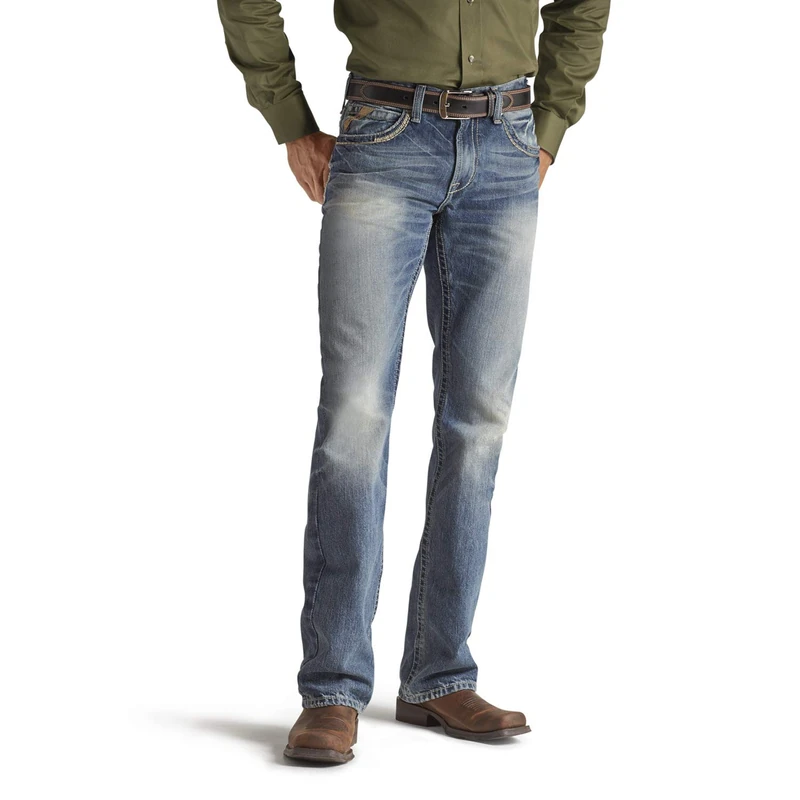 ARIAT Men's M5 Slim Gambler Stackable Straight Leg Jean, Gambler, 29W x 32L