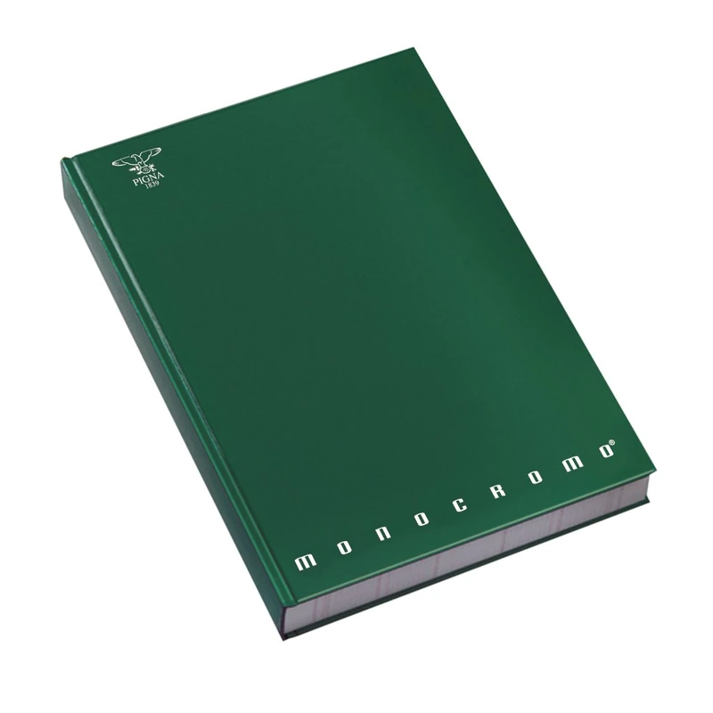 Pigna Monochrome Hardback 00716784M, A4 notebook, 4M stripe, 4 mm squares for 4th and 5th grade middle and higher grades, 80g/sqm paper, Pack of 5 pieces, Assorted colors