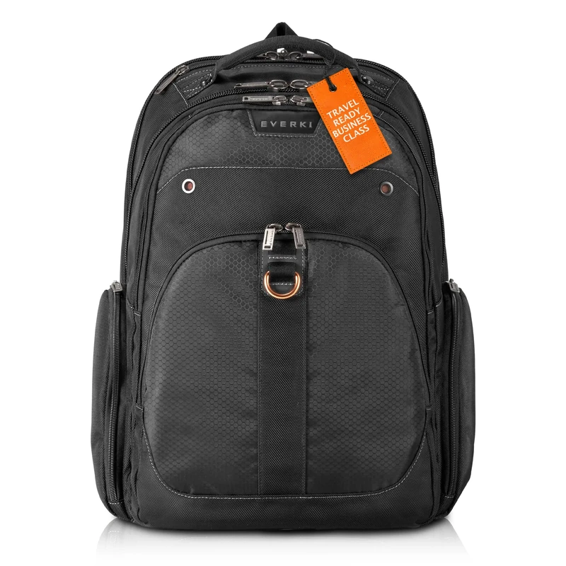 EVERKI 95691 Atlas - Laptop Backpack 13-inch to 17.3-inch Adaptable Compartment, Black, EKP121-1