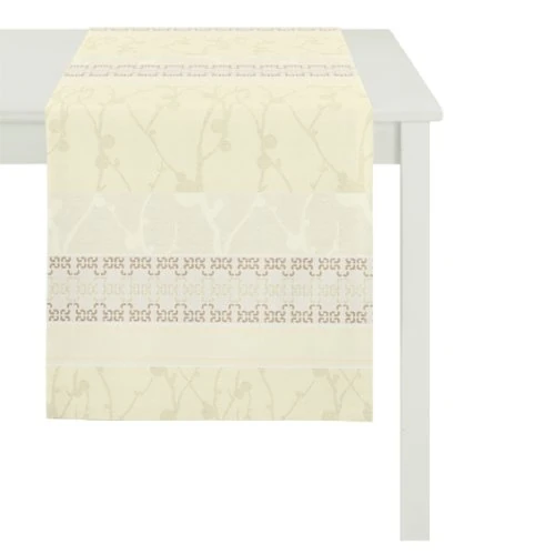 Apelt Setare_45x140_20 Table Runner Branches and Ornaments Theme Natural