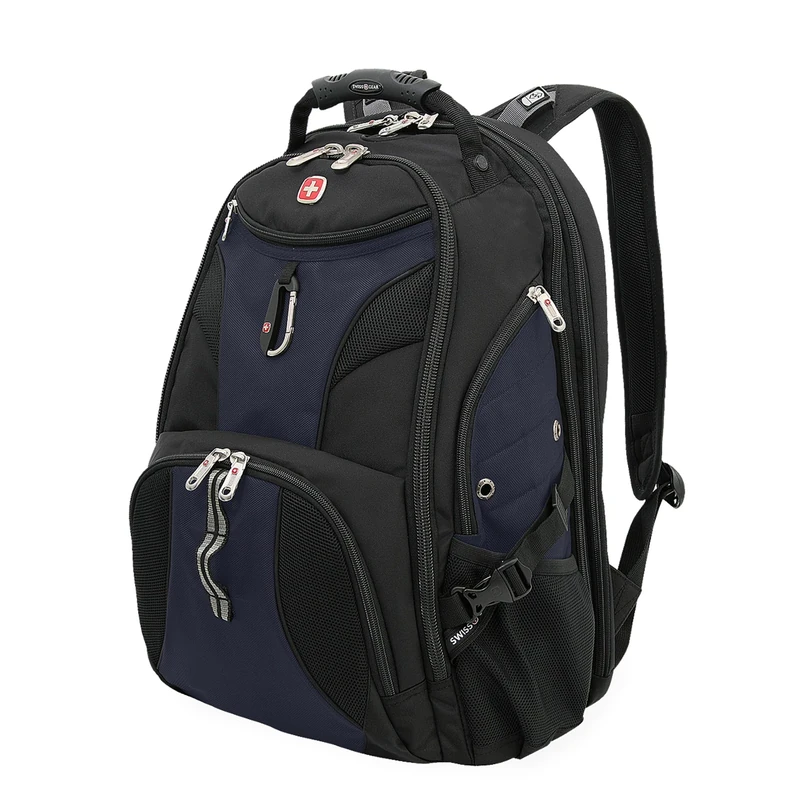 SwissGear Unisex's 1900 Scansmart TSA 17-inch Laptop Backpack, Blue/Black, 19