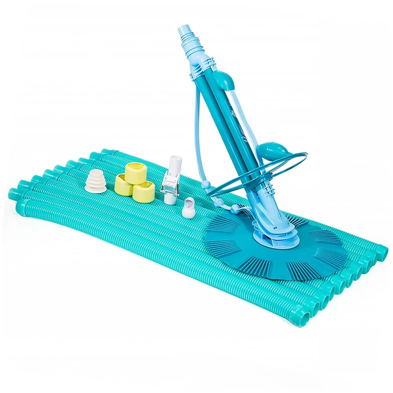 XtremepowerUS 75037 Climb Wall Pool Cleaner Automatic Suction Vacuum-Generic, Blue