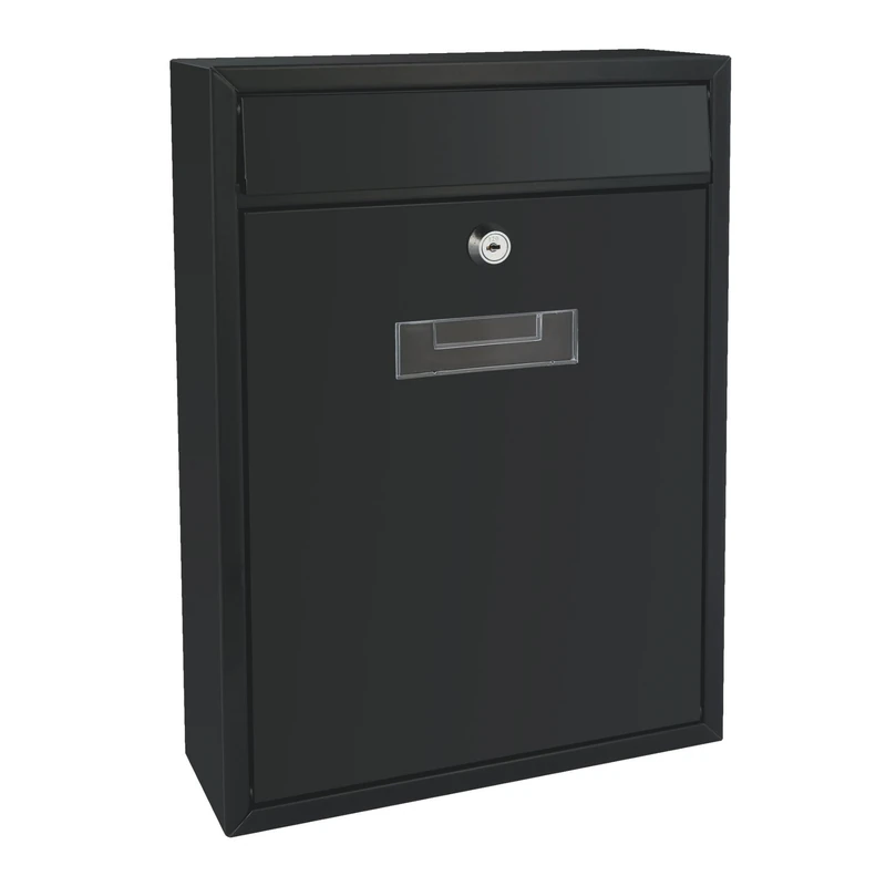 Perel BG40002 Ibiza Letter Box, 310x260x90mm, Black