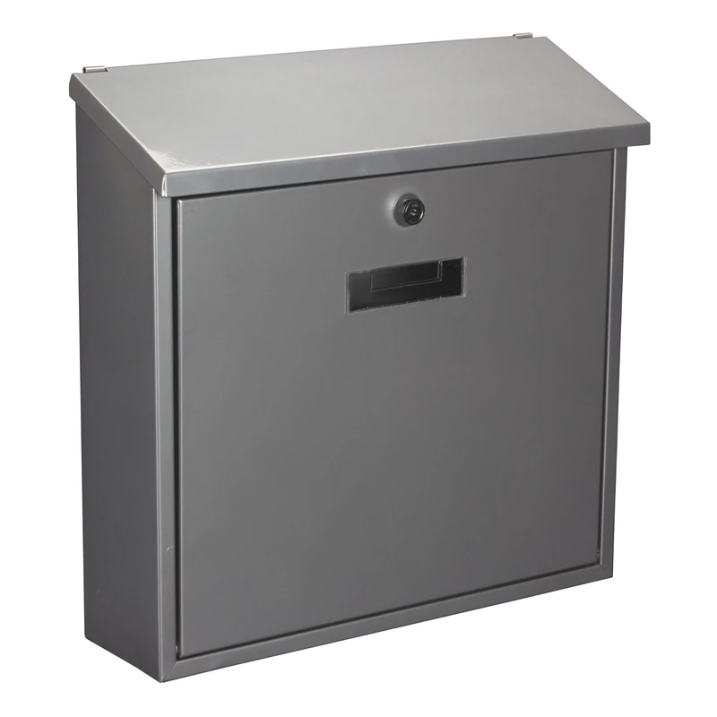 Perel bg30002 Mailbox Monaco, 367x365x110mm, silver
